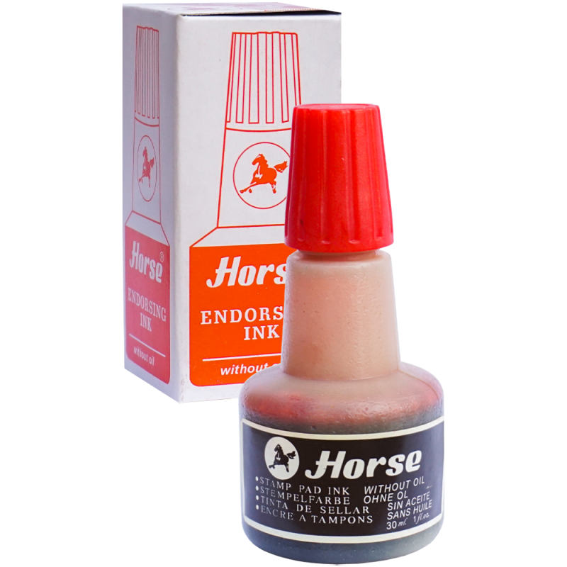 Tuș pentru ștampilă Horse, 30 ml, roșu